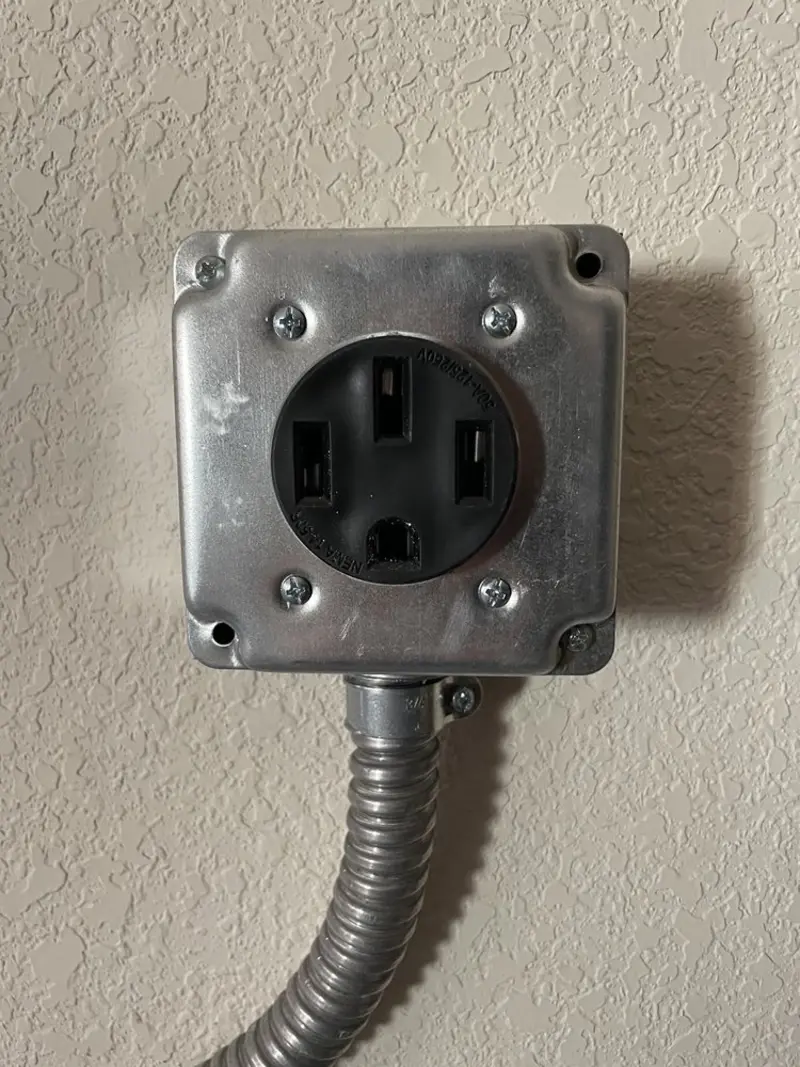 NEMA 14-50 outlet installed for Electrical Panel Upgrade in Wapato